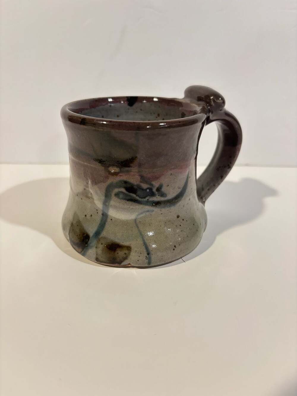 Artist John Glick Plum Tree Pottery Stoneware Mug